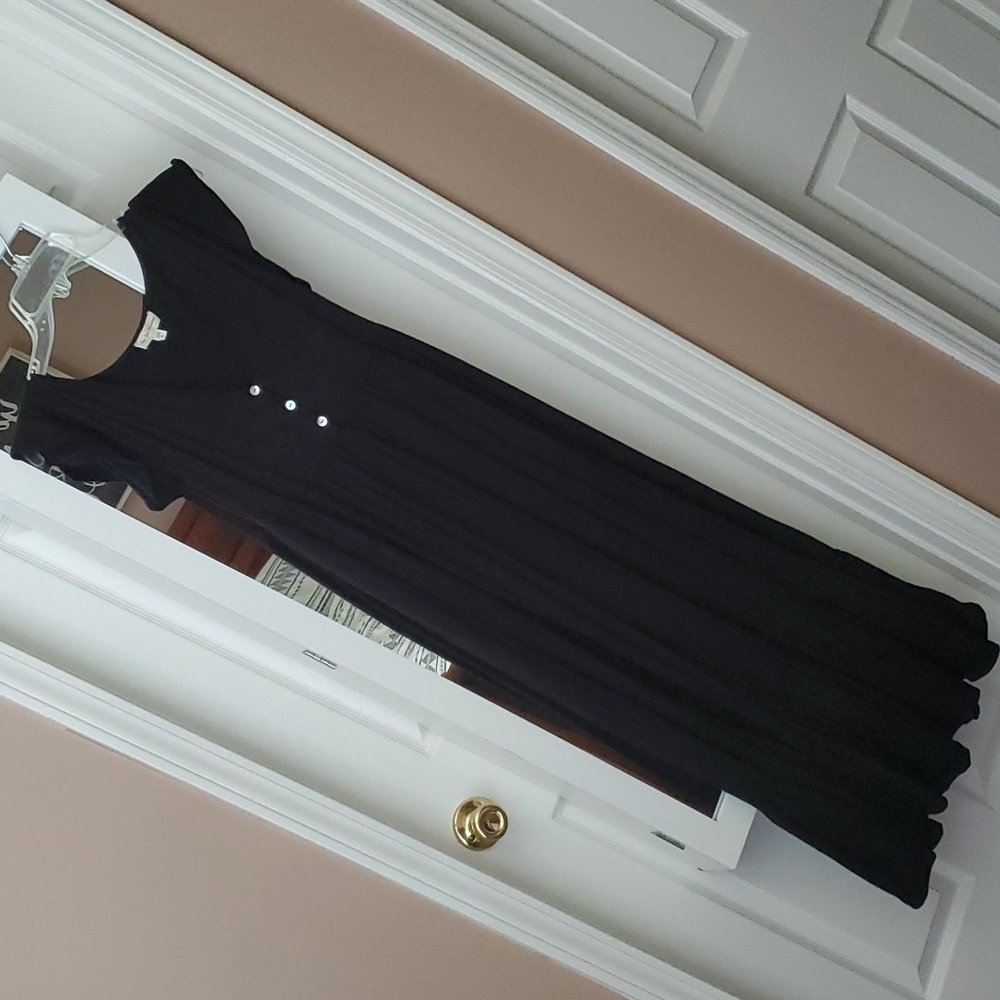 See You Monday Black Baby Doll Maxi